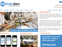 Tablet Screenshot of orderserv.com